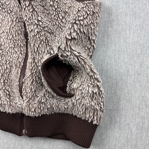 Patagonia Vest‎ Women Medium Brown Conejo Fleece Full Zip Fuzzy Hoodie 25915 - Picture 8 of 11